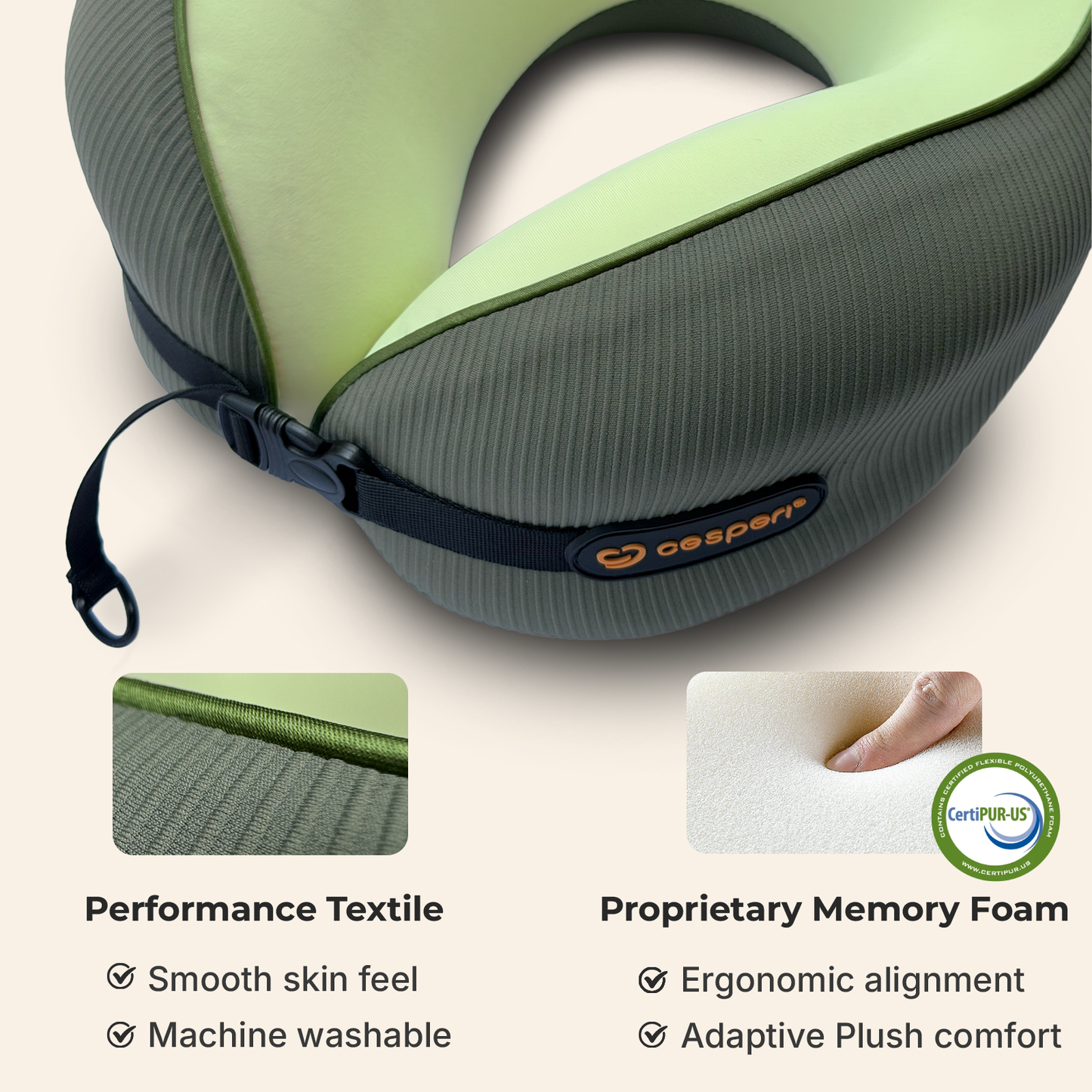 Cesperi Travel Pillow — Large Fit