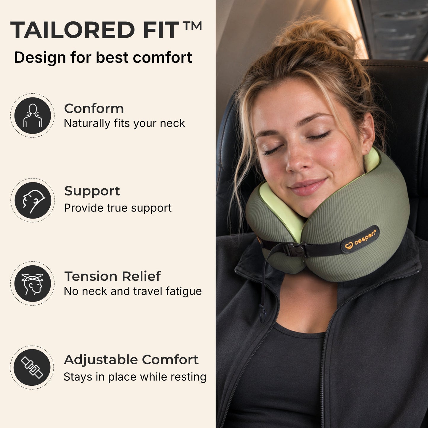 Cesperi® Travel Pillow — Classic Fit