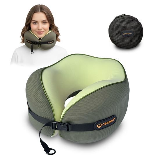 Cesperi® Travel Neck Pillow (Avocado Green) - Small