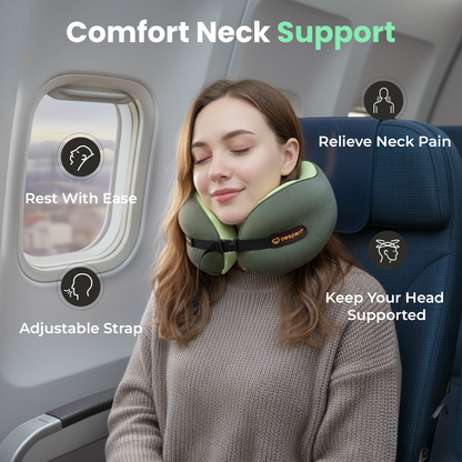 Cesperi® Travel Neck Pillow (Avocado Green) - Small