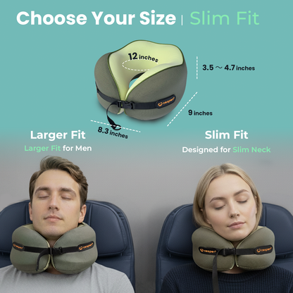 Cesperi® Travel Neck Pillow (Avocado Green) - Small